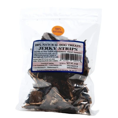 Butcher's Block Bones - Dog Jerky Treats - Single Ingredient Natural Beef - Spleen