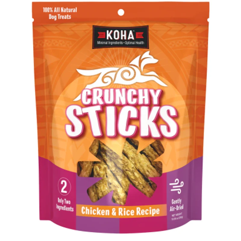 KOHA - Dog Treats - Crunchy Sticks Chicken & Rice Recipe