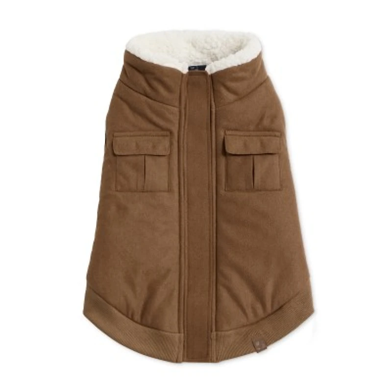 Hotel Doggy - Dog Coat - Tan Bomber Jacket