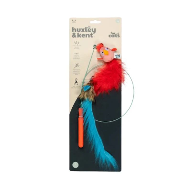 Huxley & Kent - Cat Toy - Birdy and Mouse Cat Wand