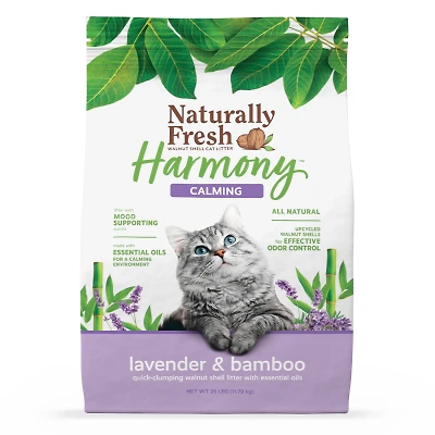 Naturally Fresh - Clumping Walnut Shell Cat Litter - Calming Harmony™ Lavender & Bamboo Formula