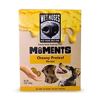 Wet Noses - Moments Limited Ingredient Crunchy Dog Treats - Made with Human Grade Ingredients - Cheesy Pretzel Recipe