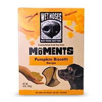 Wet Noses - Moments Limited Ingredient Crunchy Dog Treats - Made with Human Grade Ingredients - Pumpkin Biscotti Recipe