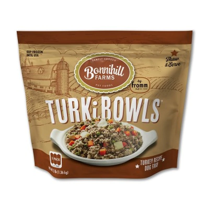 - Gently Cooked Sous Vide Frozen Dog Food - Nutrient Rich TurkiBowls - For All Dog Breeds & Ages