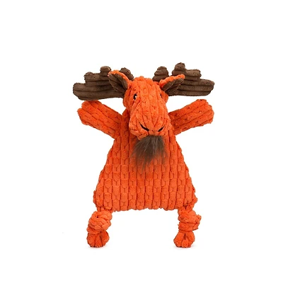 HuggleHounds - Plush Dog Toy - HuggleFlatties Moose - Stuffing Free