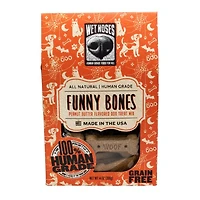 Wet Noses - Funny Bones Limited Ingredient Crunchy Dog Treats - Made with Human Grade Ingredients - Pumpkin & Peanut Butter Recipe