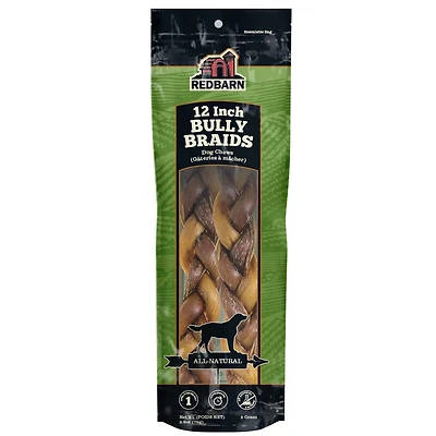 Redbarn - Dog Chew - Braided Bully Sticks