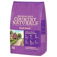 Country Naturals - Grain In Small Breed Adult & Puppy Dog Food – Supports Digestive Health & Healthy Growth - 4 lbs Bag