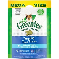 Greenies - Dental Cat Treats - Crunchy Texture for Clean Teeth & Fresh Breath - Tempting Tuna Flavor