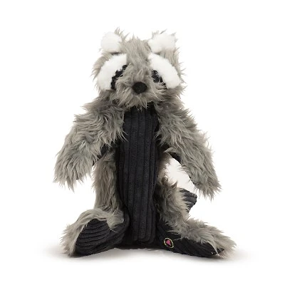 HuggleHounds - Dog Toy - Rope X-Brace - Redwood Raccoon