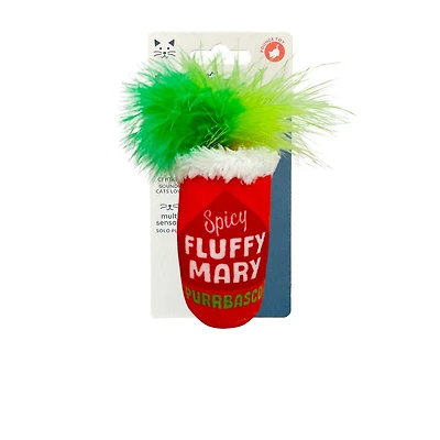 Huxley & Kent - Kittybelles Cat Toy – Plush with Catnip,  Crinkle & Feathers for Interactive Play & Exercise - Fluffy Mary