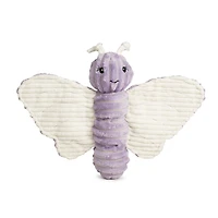 HuggleHounds - Plush Dog Toy - Squeaker & Crinkle Paper Wings for Interactive Play - Bella Butterfly