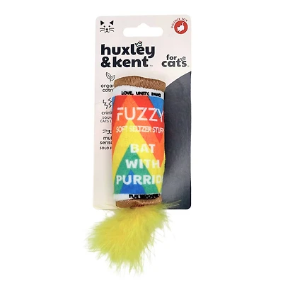 Huxley & Kent - Plush Cat Toy - Crinkle & Catnip for Interactive Play - Fuzzy Soft Seltzer
