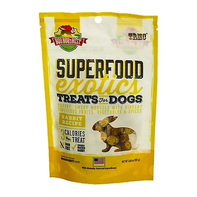 Real Meat - SuperFood Exotics Nuggets  Dog Treats - Grain Free Rabbit Recipe