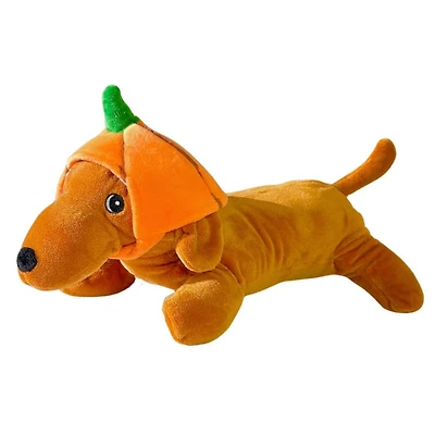 Patchwork Pet - The Weens Plush Dog Toy – Soft & Long Lasting with Removable Pumpkin Hat – Kinda Punny