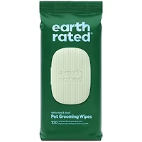 Earth Rated - Textured Pet Grooming Wipes - Hypoallergenic & Dermatologist Tested - White Tea & Basil