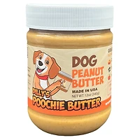 Poochie Butter - All Natural Peanut Butter for Dogs – with Flaxseed & Pumpkin for Digestion