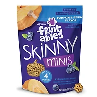Fruitables - Skinny Minis® Dog Treat - Big Flavor Soft Chews with Superfoods - Pumpkin & Berry