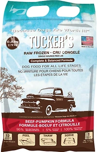 Tucker's - Raw Frozen Dog Food - Grain Free & High Protein Complete Diet
