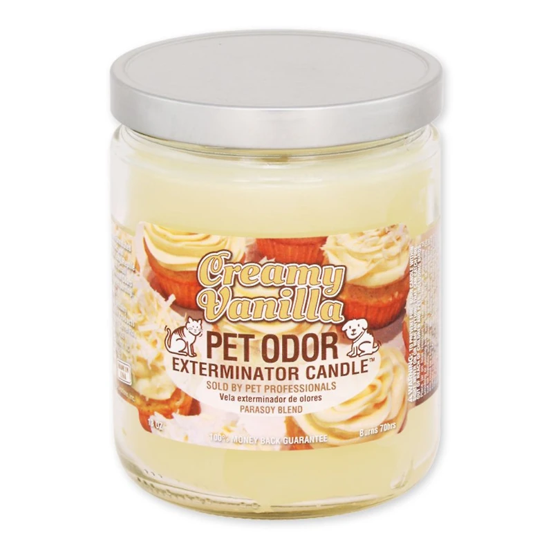Specialty Pet - 13oz Candle - Pet Odor Exterminator with Enzymes - Creamy Vanilla Scent