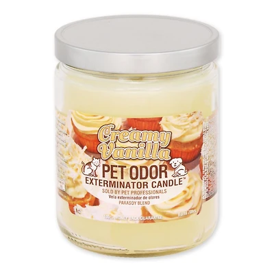 Specialty Pet - 13oz Candle - Pet Odor Exterminator with Enzymes - Creamy Vanilla Scent