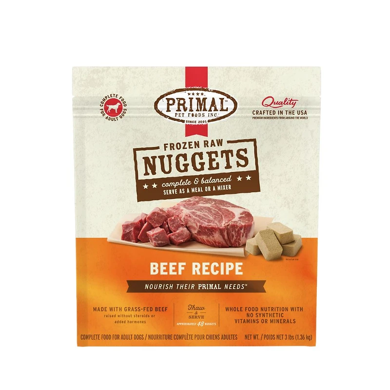 Primal - Frozen Dog Food Nuggets - Raw & Natural Nutrition