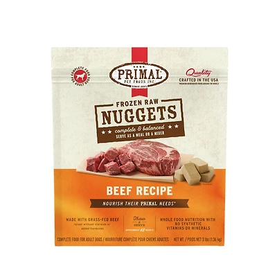 Primal - Frozen Dog Food Nuggets - Raw & Natural Nutrition