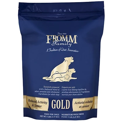 Fromm - Reduced Activity Senior Dry Dog Food - Supports Digestion,  Joint Health & Healthy Weight - 5 lbs Bag