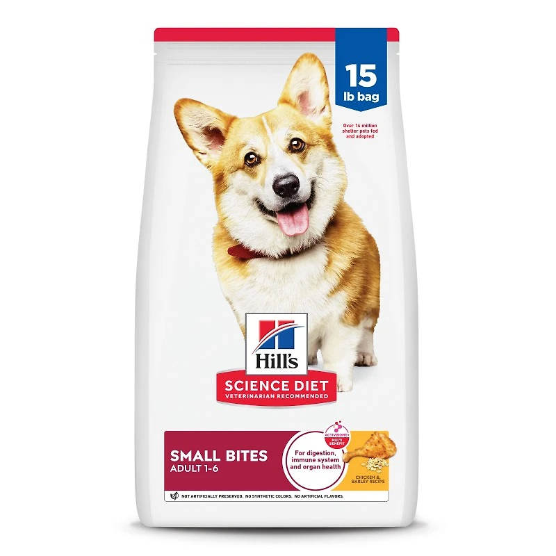 Science Diet - Adult Dry Dog Food Small Bites – Chicken & Barley Recipe – Supports Digestion & Immune Health