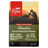Orijen - High Protein Dry Dog Food - Supports Immune & Digestive Health - Tundra - 4.5 lbs Bag