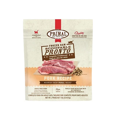 Primal - Frozen Cat Food - Pronto - Pork