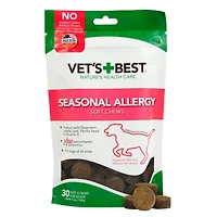 Vet's Best - Seasonal Allergy Soft Chews for Dogs - Supports Skin,  Coat,  & Immune Health with Natural Ingredients