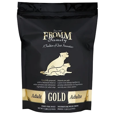 Fromm - Adult Dry Dog Food - Supports Digestion,  Lean Muscle & Complete Nutrition - 5 lbs Bag