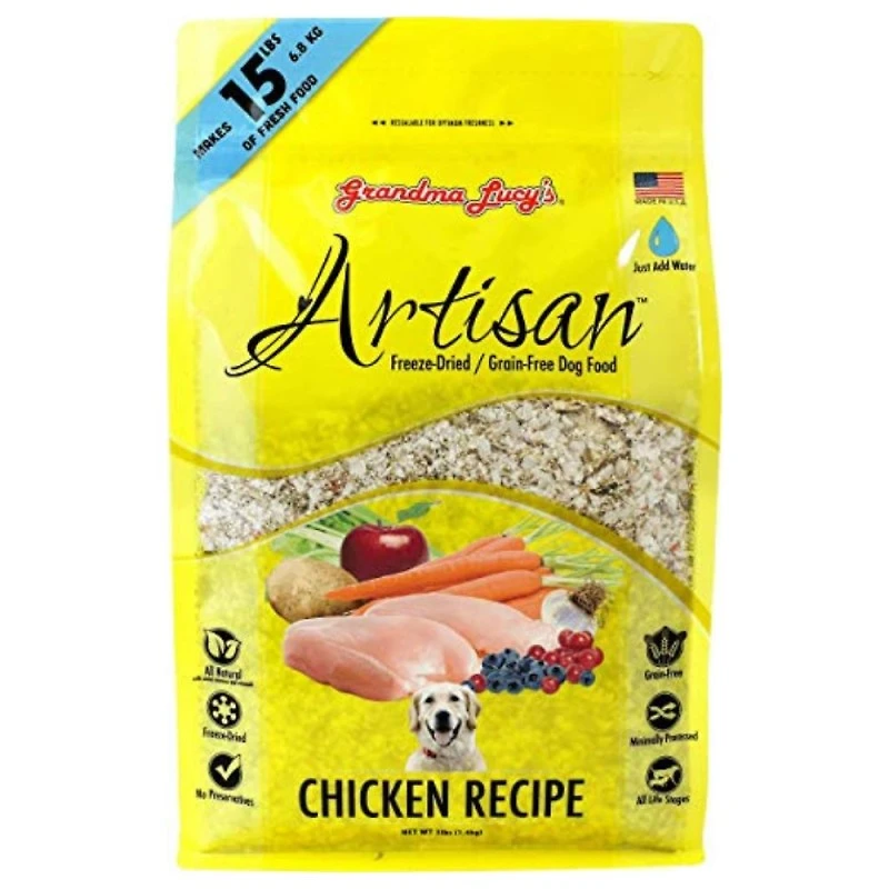 Grandma Lucy's - Artisan Freeze Dried Fresh Dog Food - Grain Free All Natural Ingredients