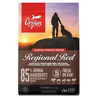 Orijen - High Protein Dry Dog Food - Supports Immune & Digestive Health - Regional Red - 4.5 lbs Bag