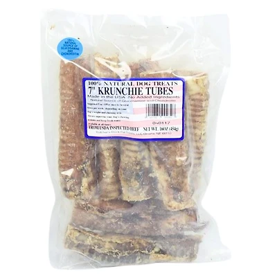 Butcher's Block Bones - Dog Treat - Single Ingredient Natural Beef Trachea - Krunchie Tubes