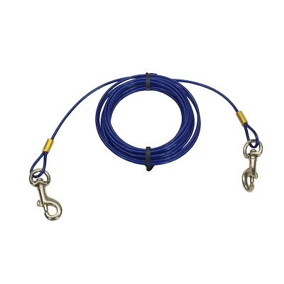 Coastal - Dog Tie Out – Rust Resistant & Strong Medium Cable – Secure & Durable