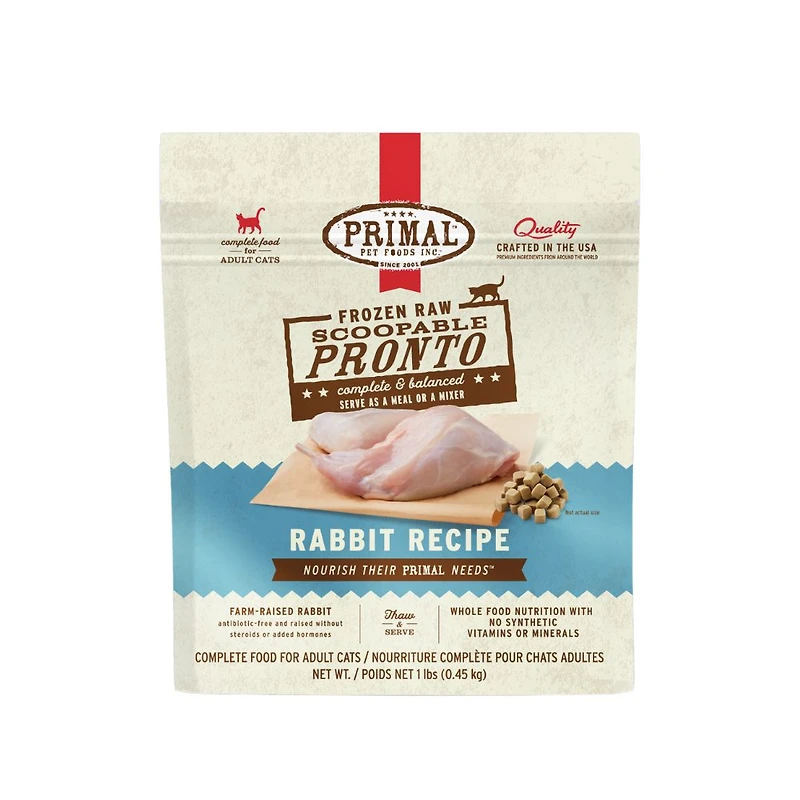 Primal - Frozen Cat Food - Pronto - Rabbit