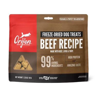 Orijen - Freeze Dried Dog Treat - High Protein Training Reward - Ranch Raised Beef Recipe