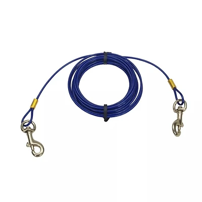 - Dog Tie Out – Rust Resistant & Strong Medium Cable – Secure & Durable