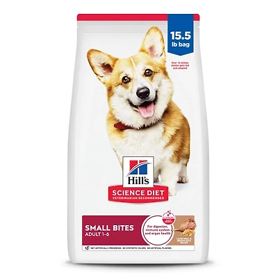 Science Diet - Adult Dry Dog Food Small Bites – Lamb & Brown Rice Recipe – Supports Skin & Digestive Health