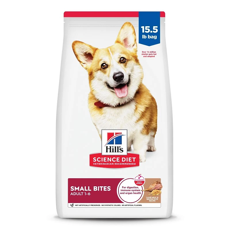Science Diet - Adult Dry Dog Food Small Bites – Lamb & Brown Rice Recipe – Supports Skin & Digestive Health