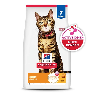 Science Diet - Light Adult Dry Cat Food For Healthy Weight Management – Chicken Recipe