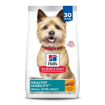 Science Diet - Adult Dry Dog Food Small Bites For Healthy Mobility – Chicken,  Brown Rice,  & Barley Recipe – Supports Joint Health