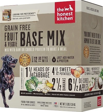 Honest Kitchen - Dog Food - Grain Free Fruit & Veggie Base Mix