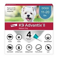- K9 Advantix II - Flea,  Tick,  & Mosquito Prevention - Medium Dog