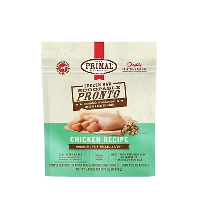 - Frozen Scoopable Pronto Dog Food - Raw & Natural Nutrition - Chicken Recipe