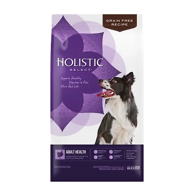 Holistic Select - Dry Dog Food - Natural Grain Free Adult Health - Deboned Turkey & Lentils Recipe