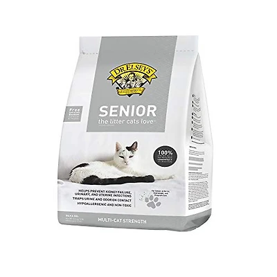 Dr Elsey's - Soft Texture Crystal Cat Litter - Low Dust & Odor Control with Herbal Attractant for Senior Cats