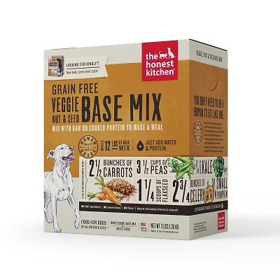 Honest Kitchen - Dog Food - Grain Free Veggie,  Nut & Seed Base Mix